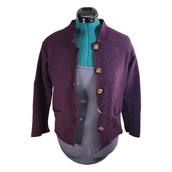 Indigenous Designs Peruvian Alpaca Sheep Wool Cardigan Sweater Size Small - Picture 5 of 9